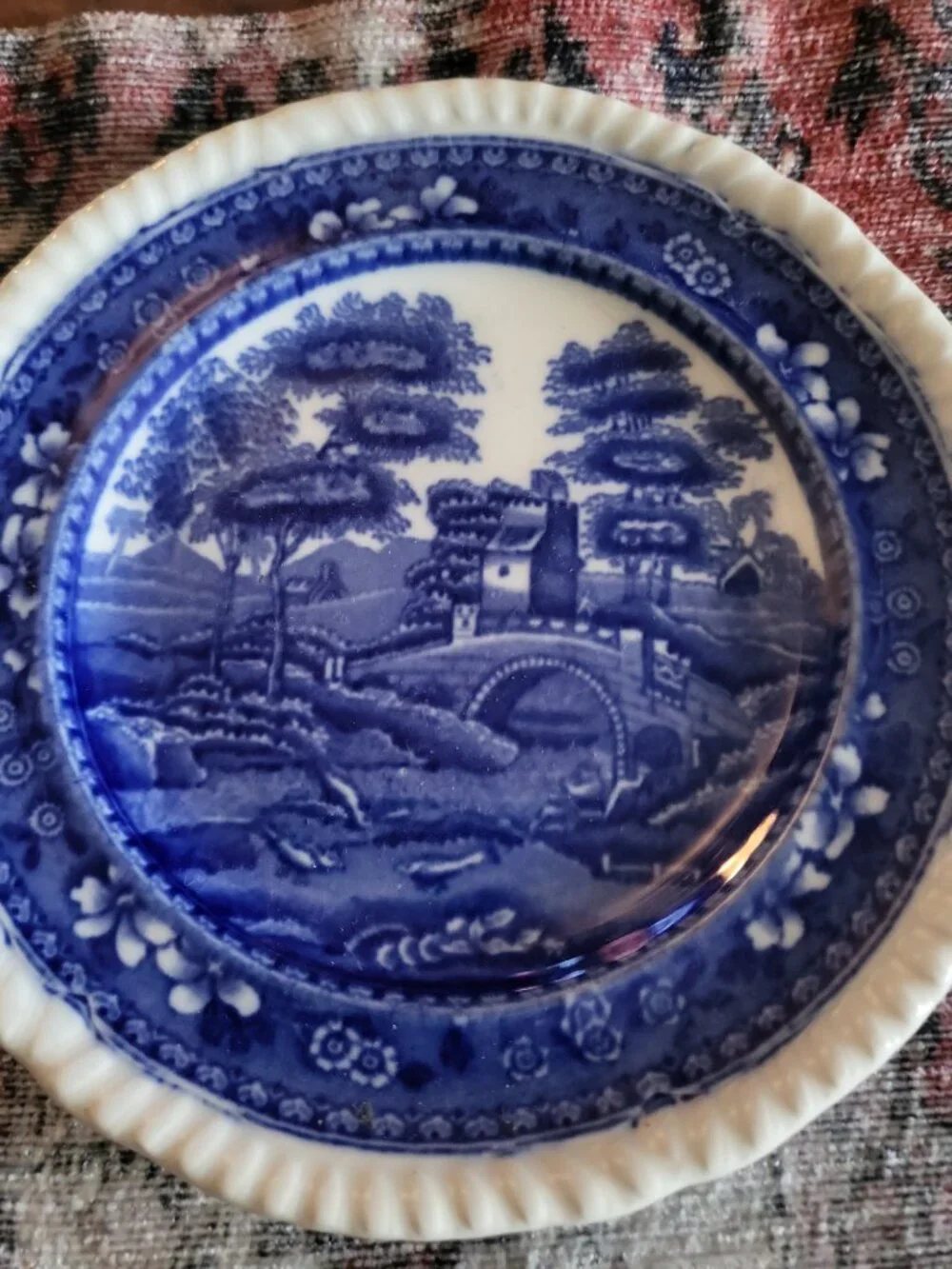 Vibrant Blue copeland spode tower saucer